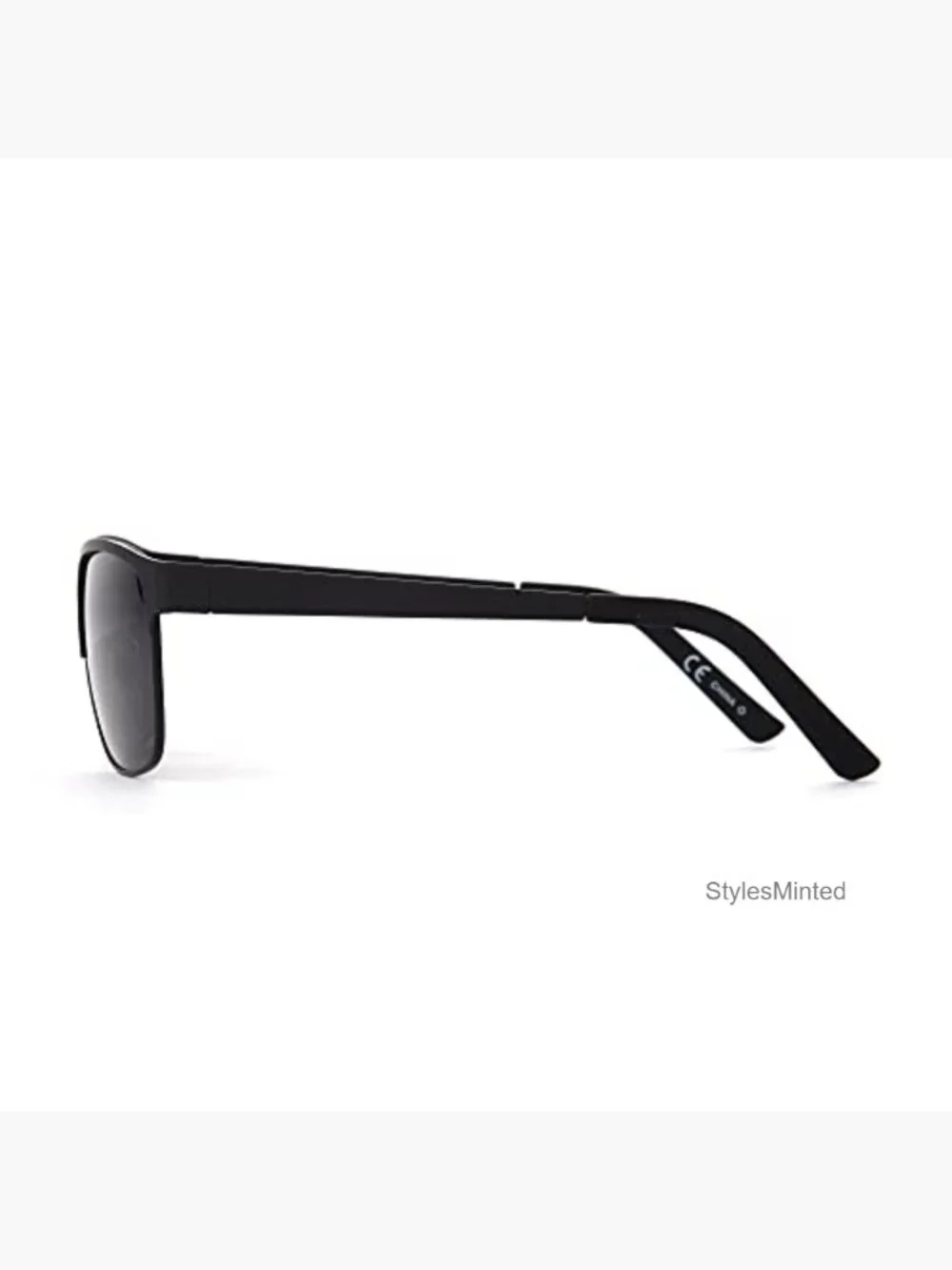 Men's Square Sunglasses 57mm Metal Frame Polarized UV Protection